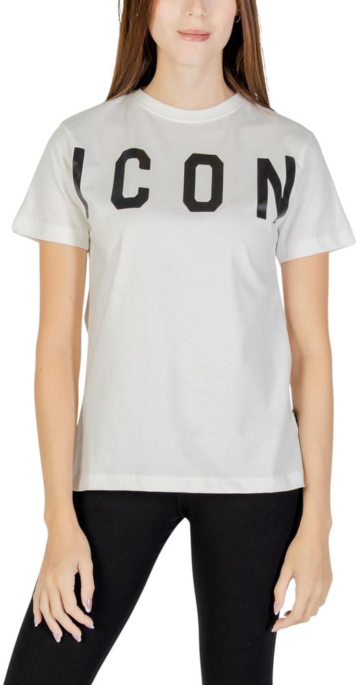 Icon Denim Icon Cream Cotton T-Shirt Beige