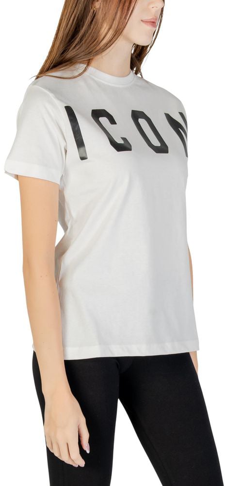 Icon Denim Icon Cream Cotton T-Shirt Beige