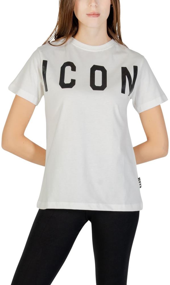 Icon Denim Icon Cream Cotton T-Shirt Beige
