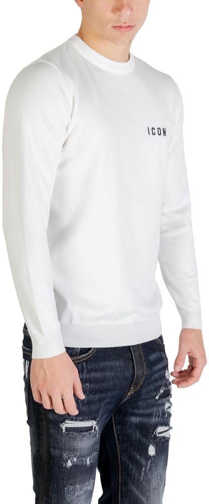 Icon Denim Icon White Viscose Sweatshirt Wit