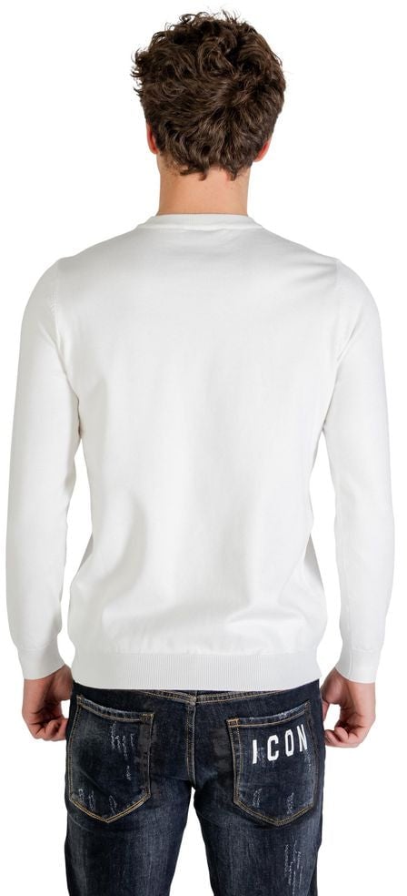 Icon Denim Icon White Viscose Sweatshirt Wit