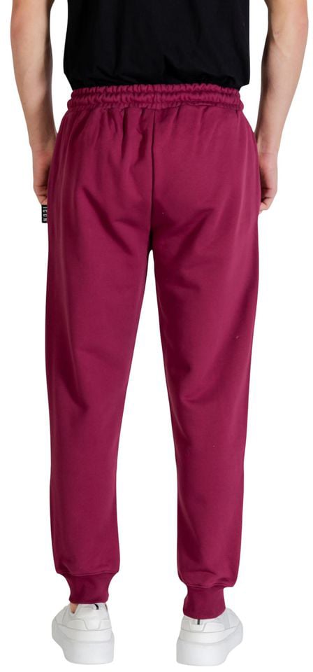 Icon Denim Icon Bordeaux Cotton Joggers (Workout Pants) Maroon