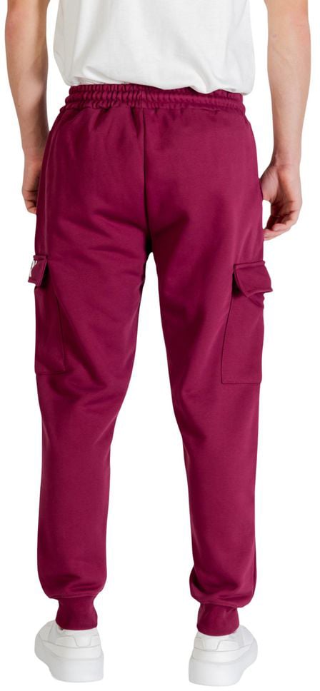 Icon Denim Icon Bordeaux Cotton Joggers (Workout Pants) Maroon