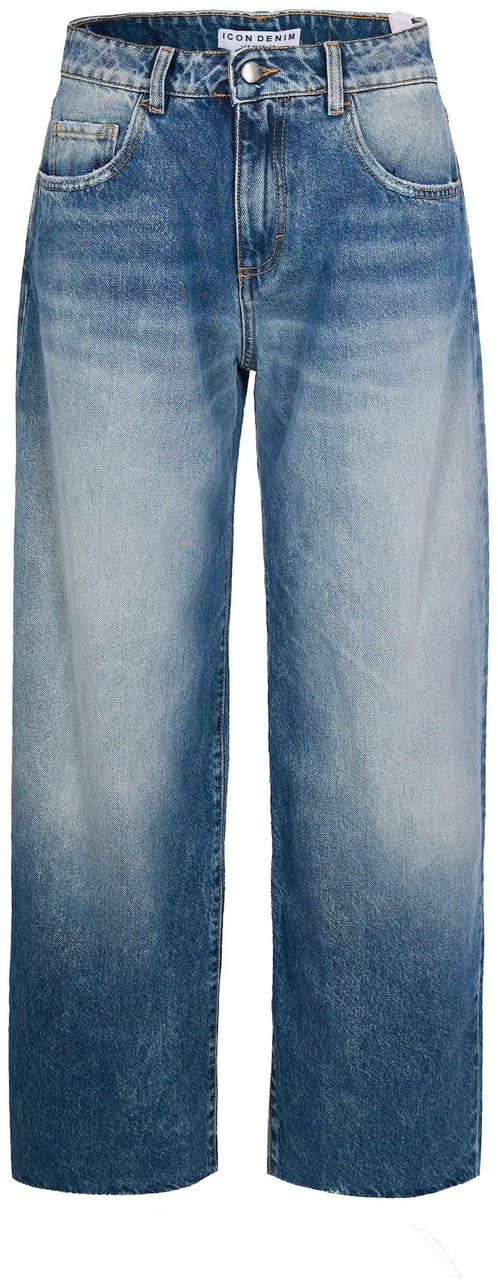 Icon Denim Jeans Aged Stone Grijs