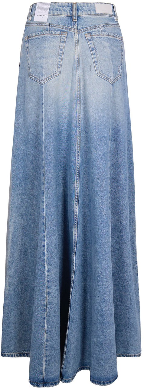 Icon Denim Skirts Smoke Blue Blauw