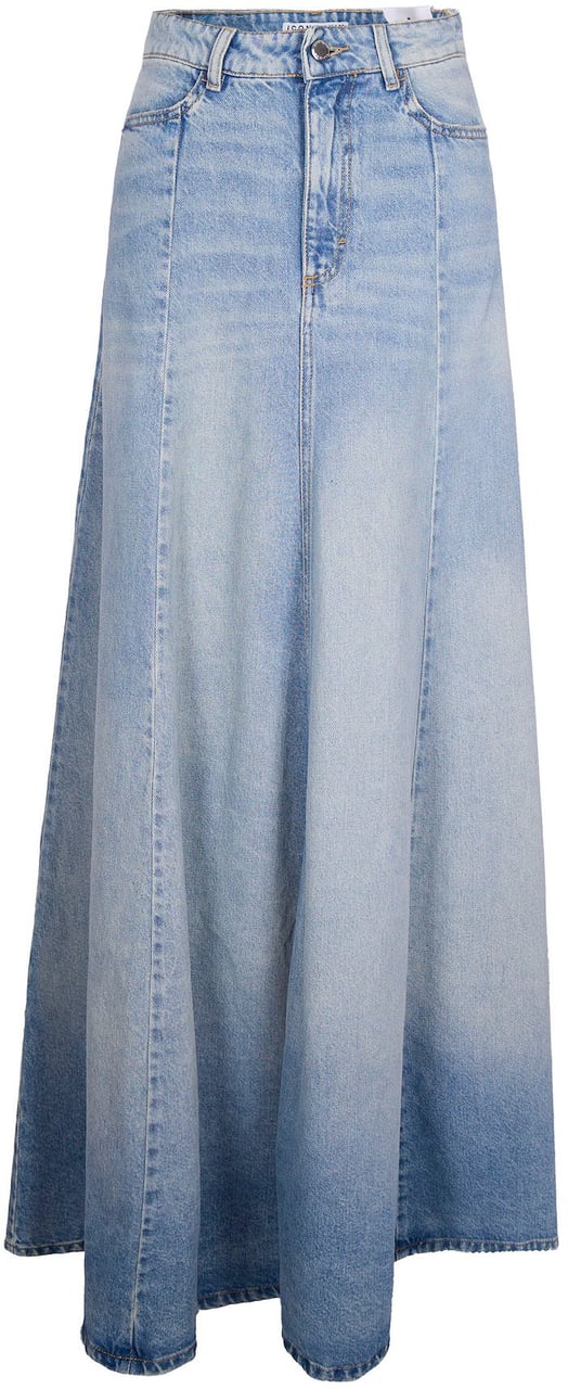 Icon Denim Skirts Smoke Blue Blauw