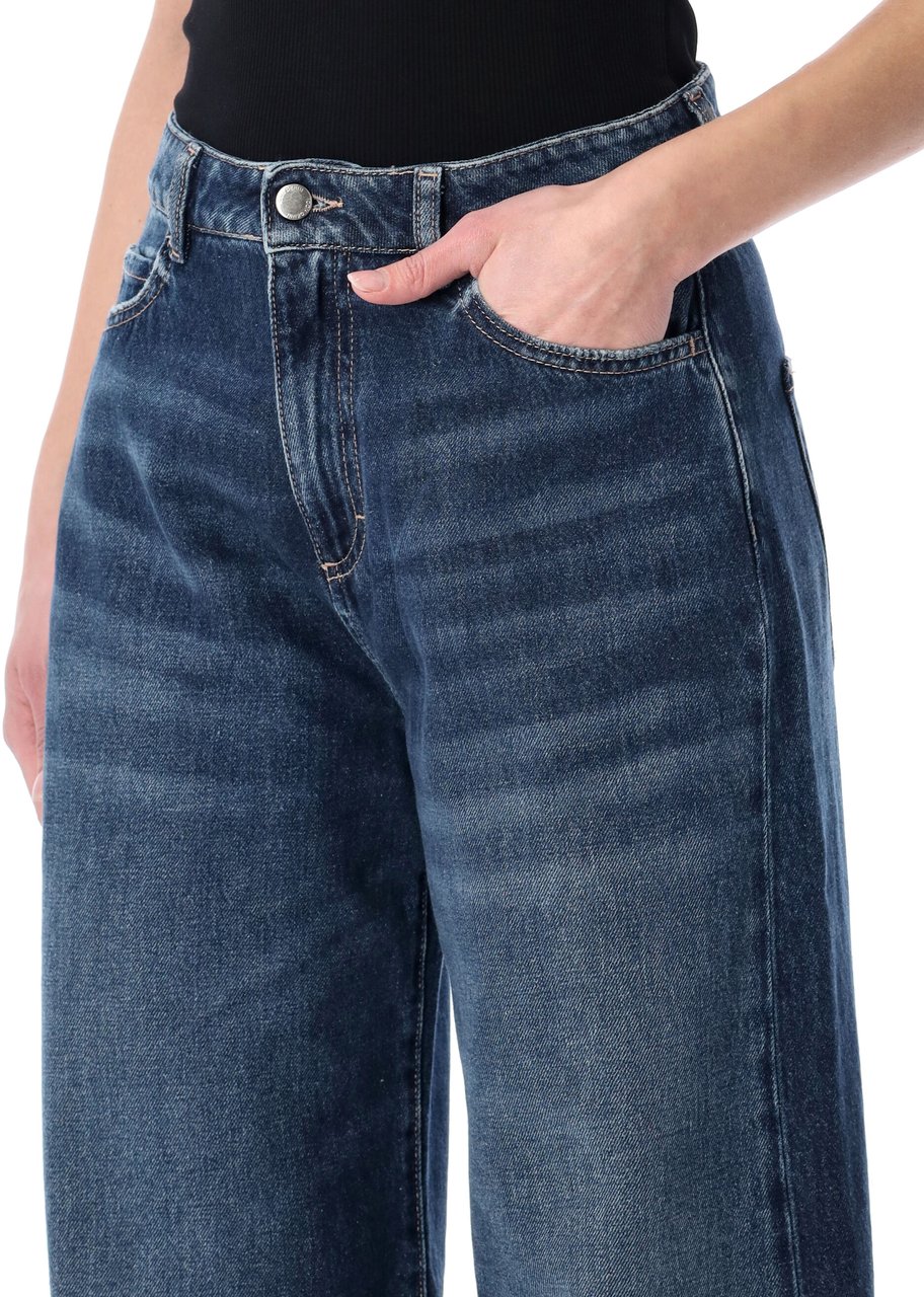 Icon Denim Icon Denim Debby wide-leg cotton jeans Blauw