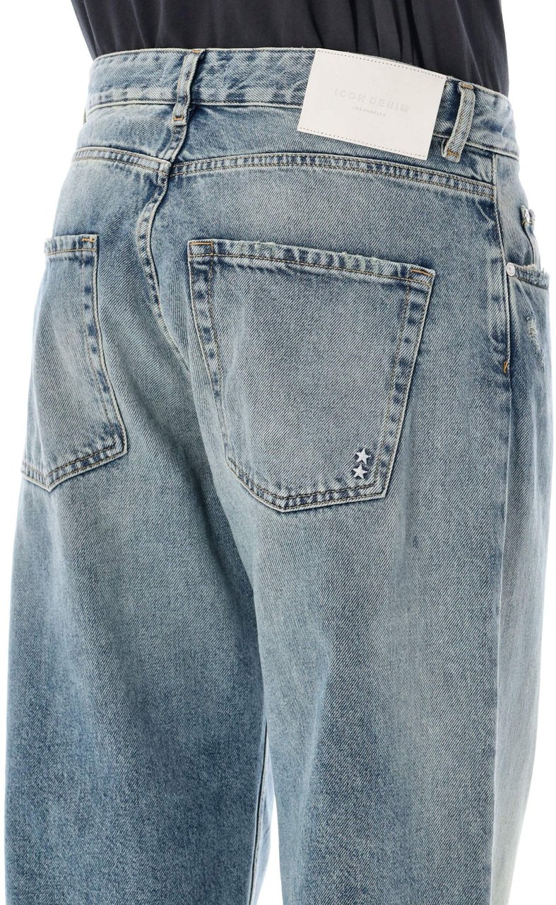 Icon Denim Will Baggy Jeans Smoke Blue Blauw
