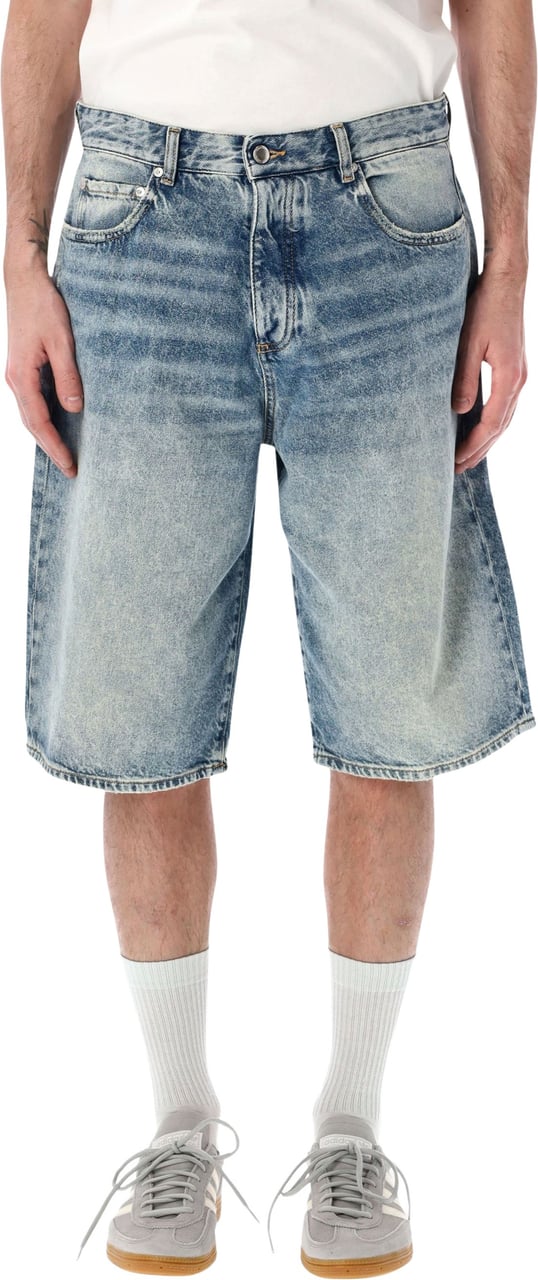 Icon Denim Ned Baggy Short Smoke Blue Blauw