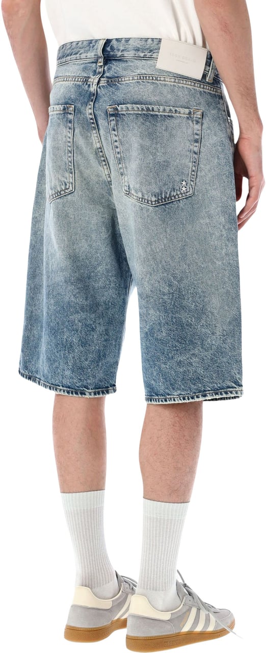 Icon Denim Ned Baggy Short Smoke Blue Blauw