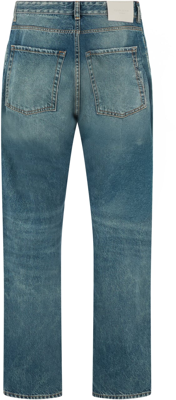 Icon Denim Straight cotton jeans Blauw