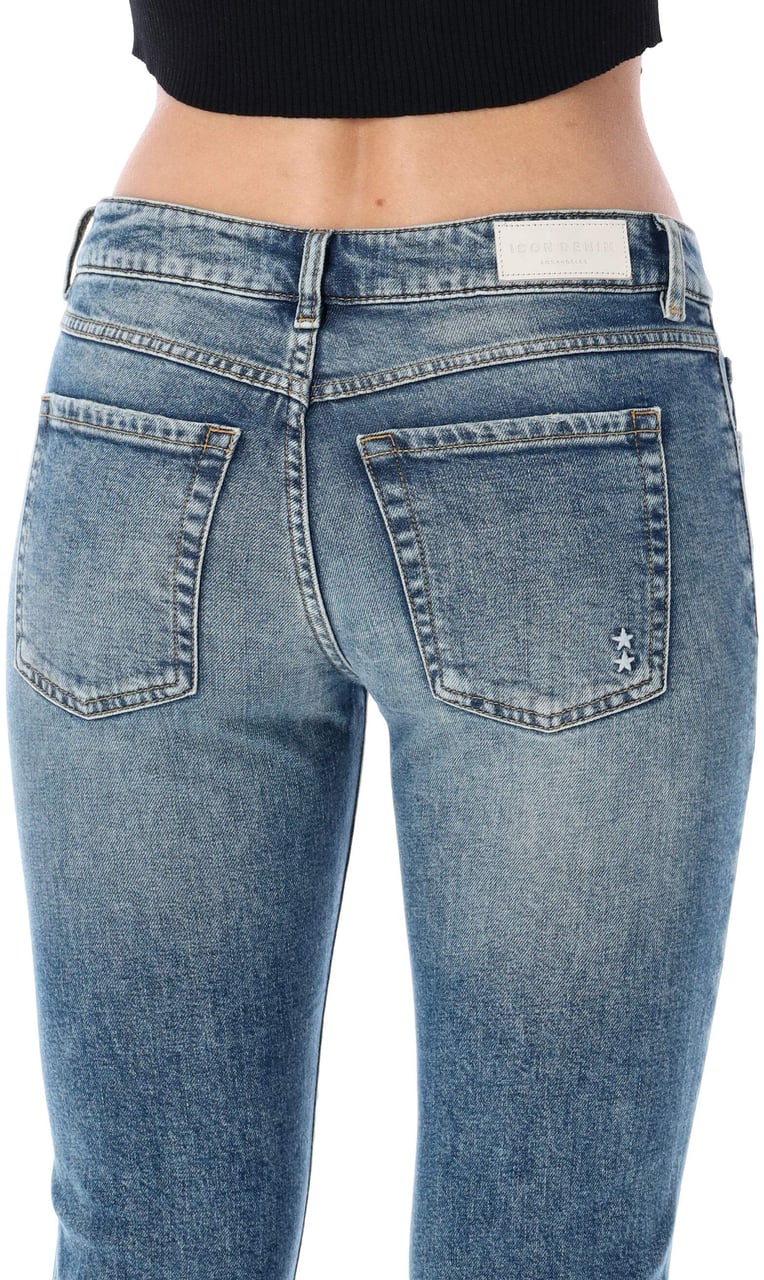 Icon Denim Kendy Denim Smoke Blue Blauw