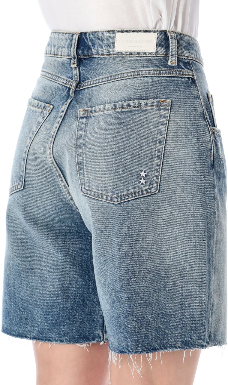 Icon Denim Icon Denim Lea mid-rise cotton shorts Grijs