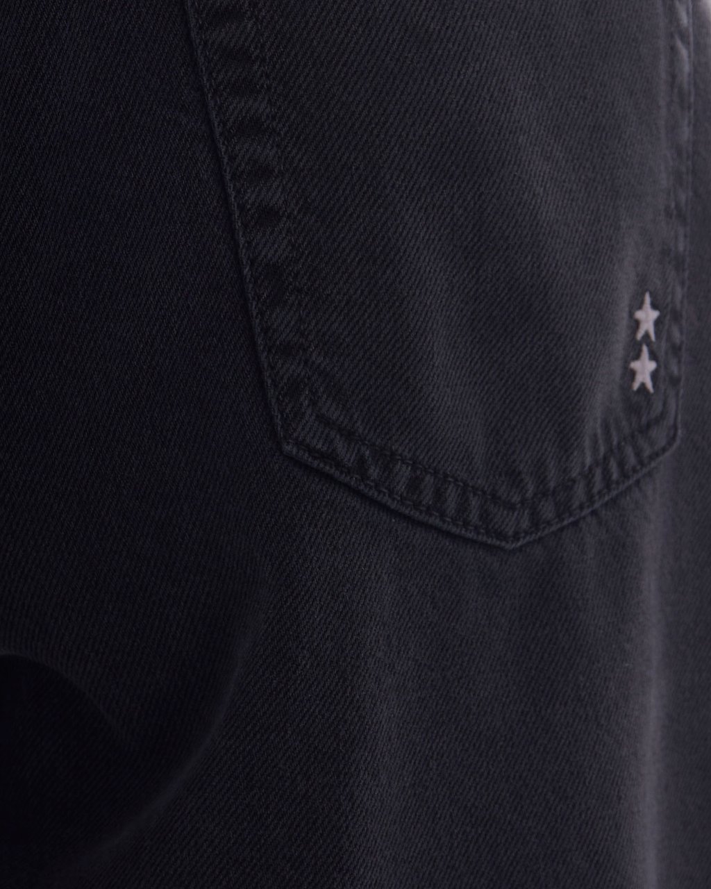 Icon Denim Shorts Black Zwart