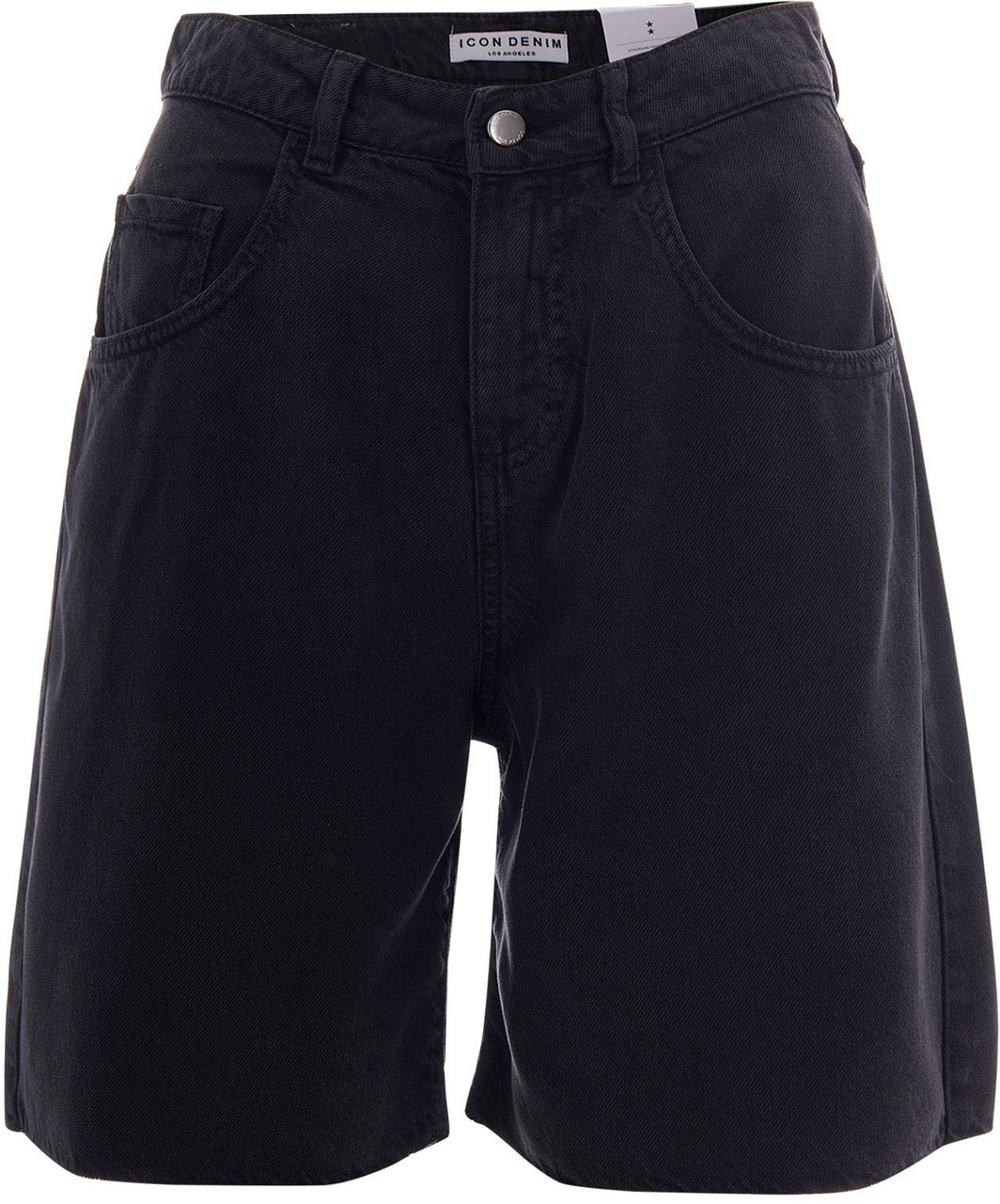 Icon Denim Shorts Black Zwart