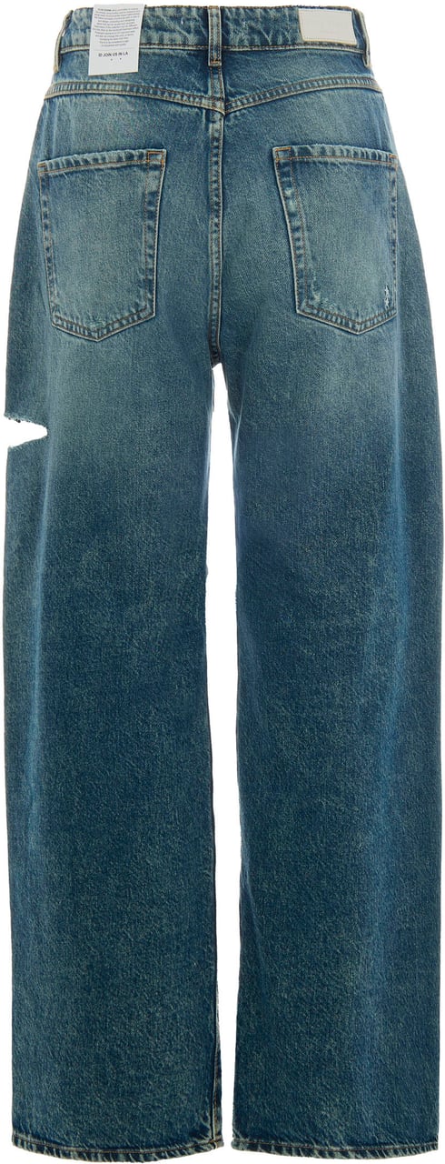 Icon Denim Jeans Aged Stone Grijs