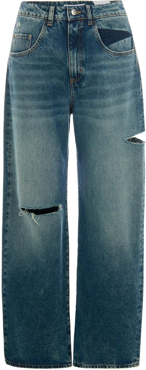 Icon Denim Jeans Aged Stone Grijs