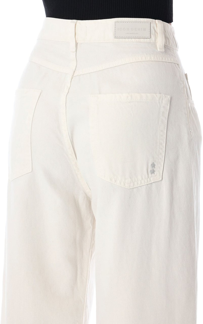 Icon Denim Poppy Bull Denim Bianco Wit