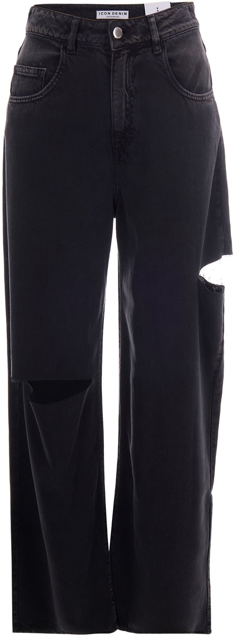 Icon Denim Jeans Black Zwart