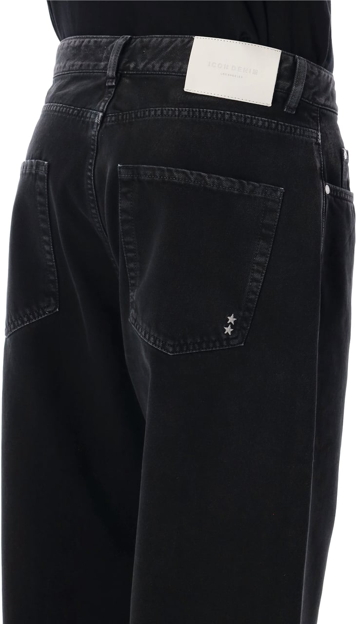 Icon Denim Will Baggy Jeans Nero Zwart