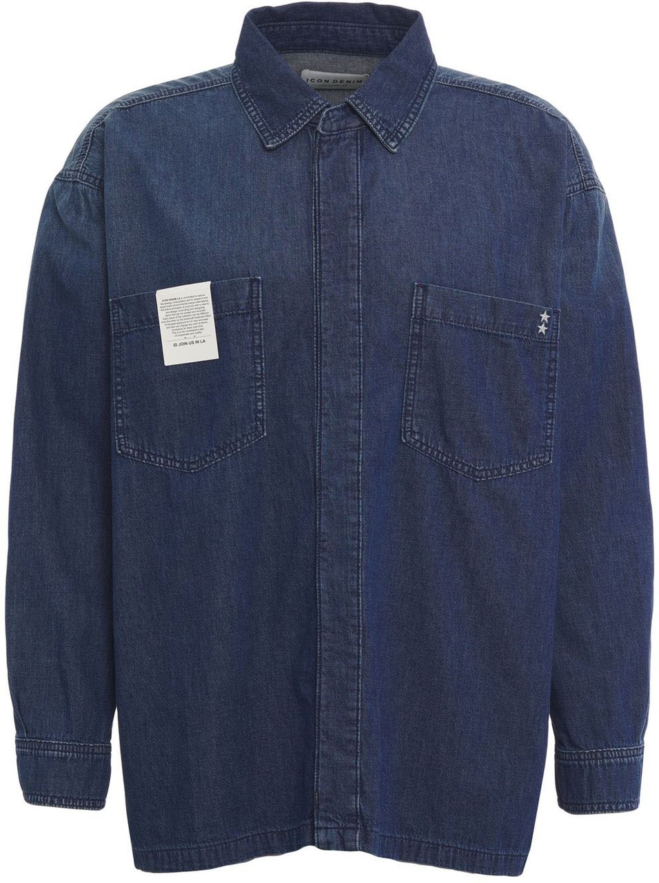 Icon Denim Denim shirt 'Seth' Blauw
