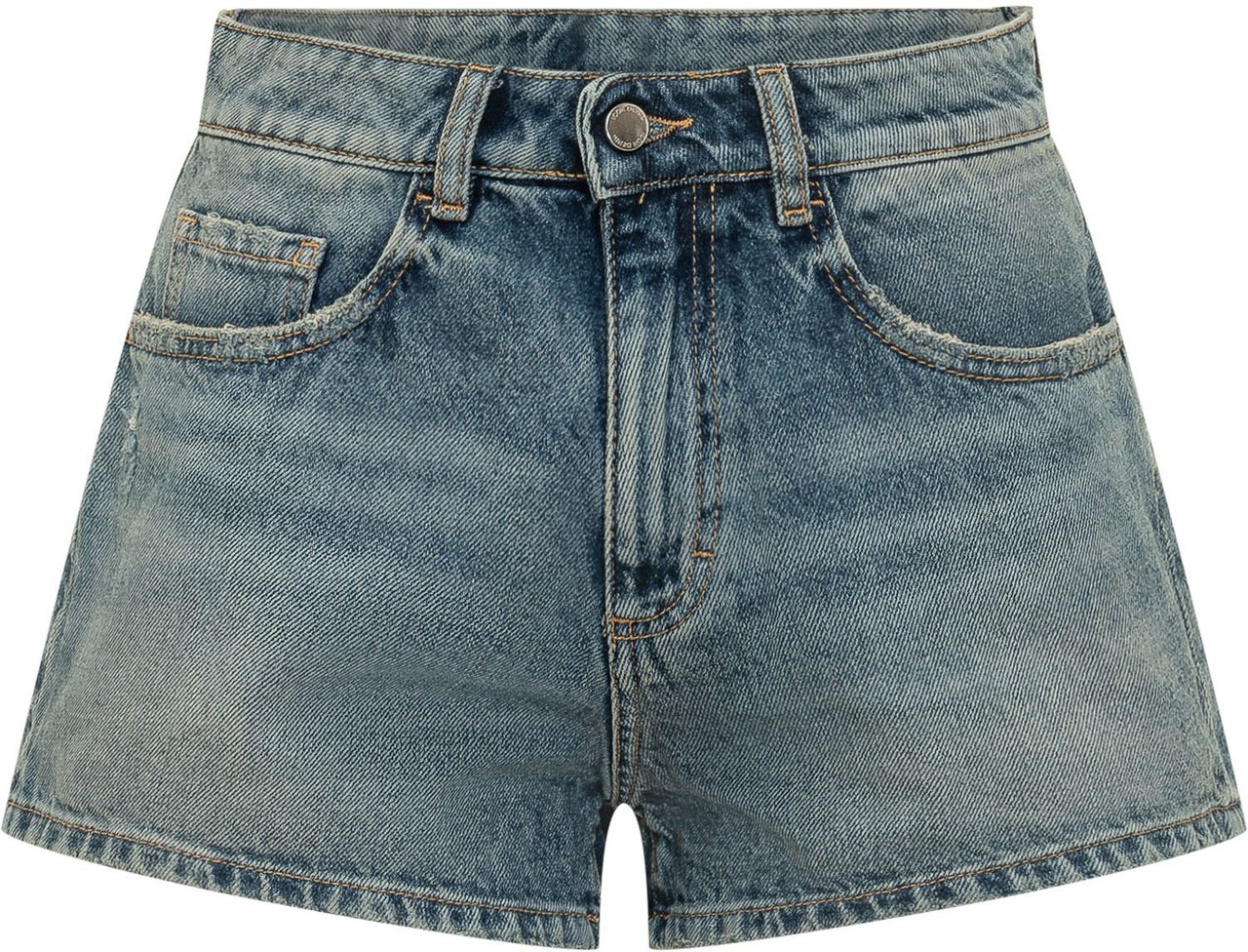 Icon Denim Shorts in denim corti Blauw