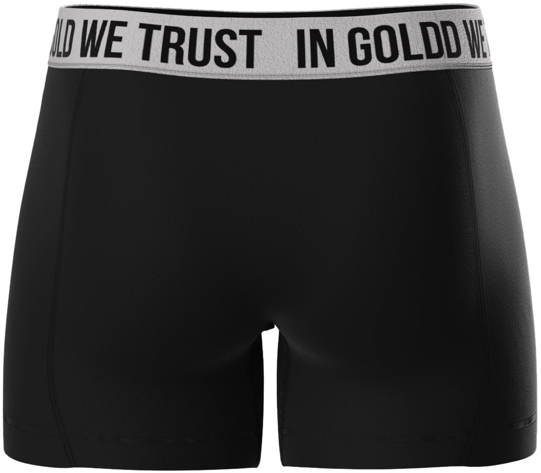 In Gold We Trust The Boxer Jet Black Zwart