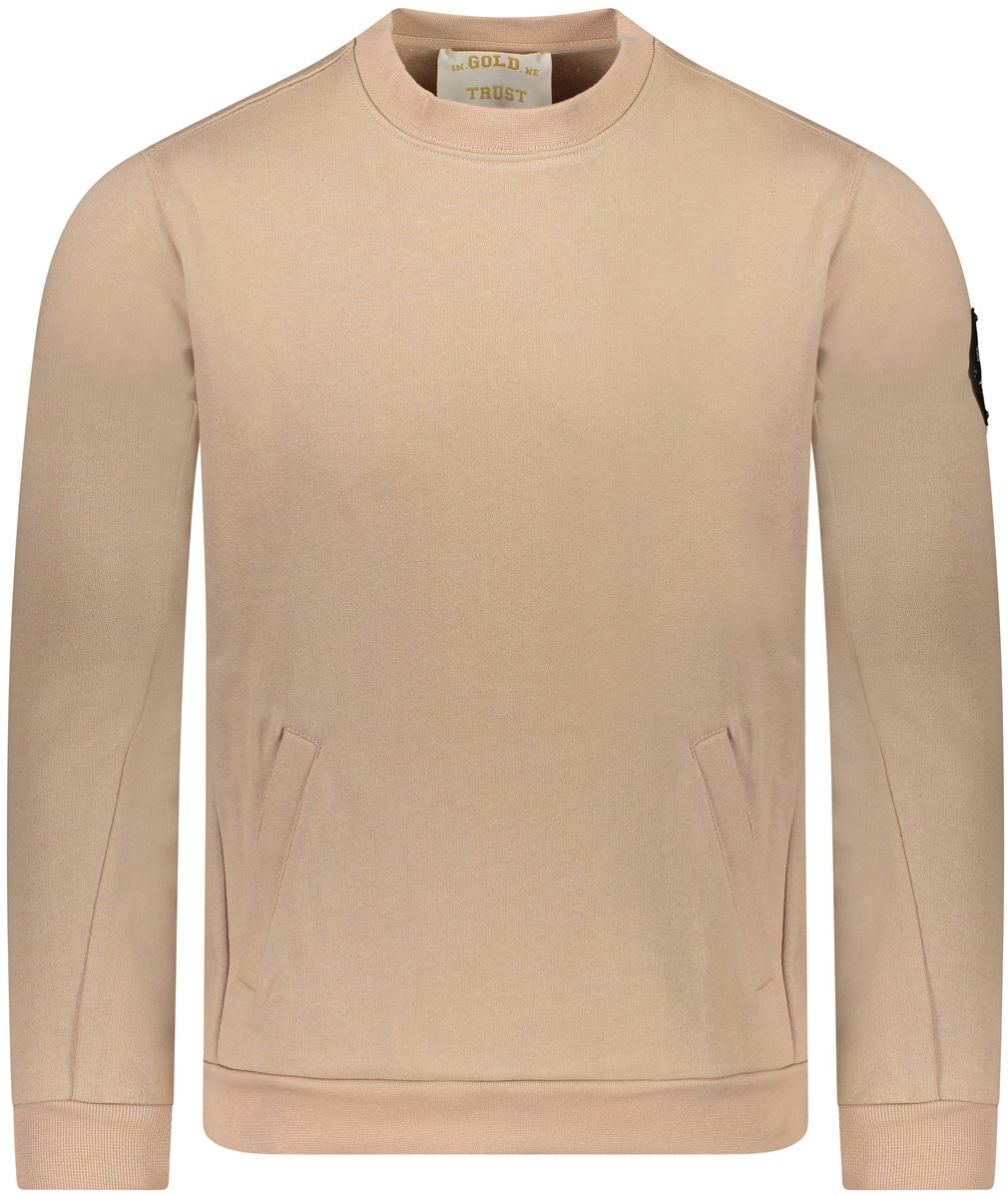 In Gold We Trust Sweater Beige Beige