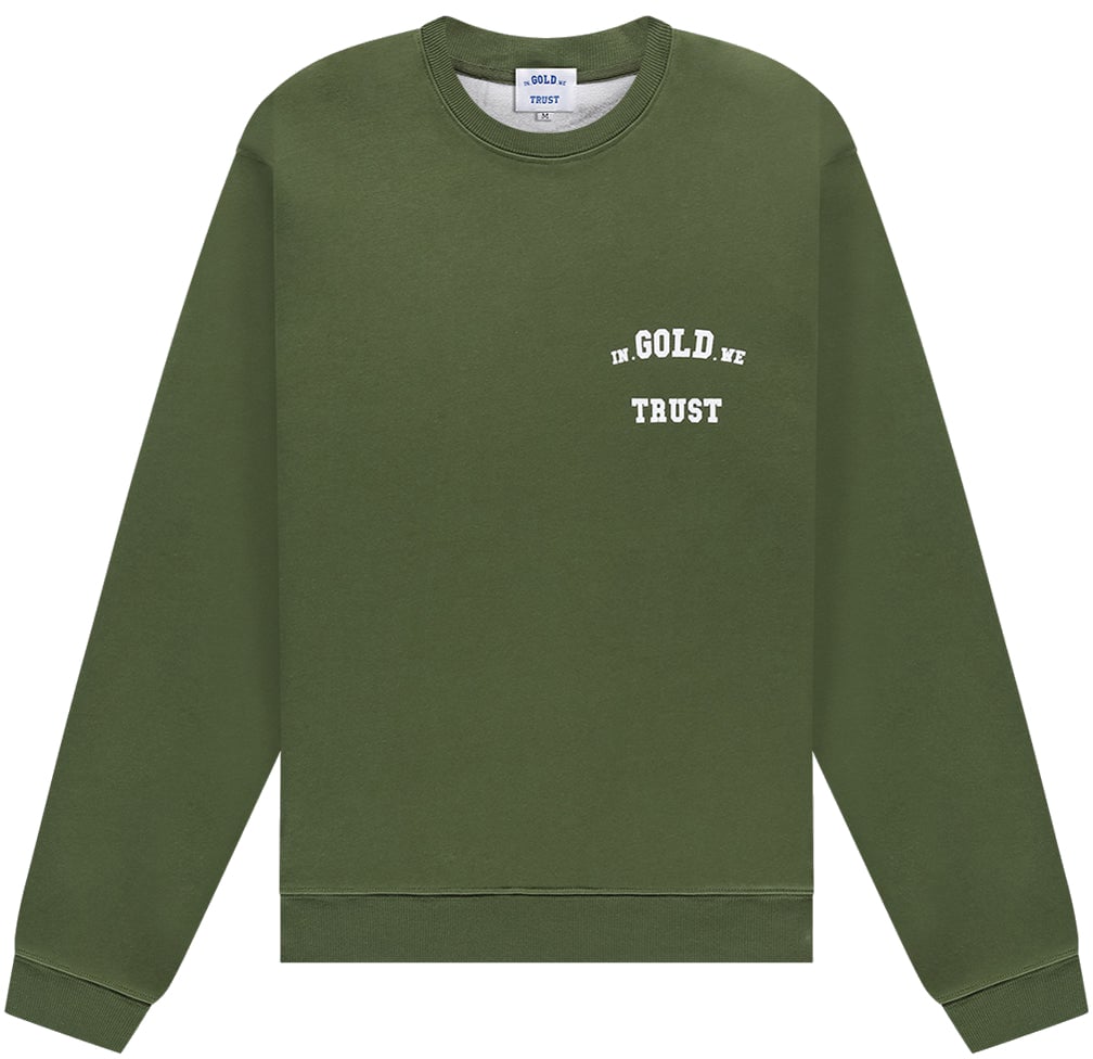 In Gold We Trust The Out Sweater Dark Green Groen