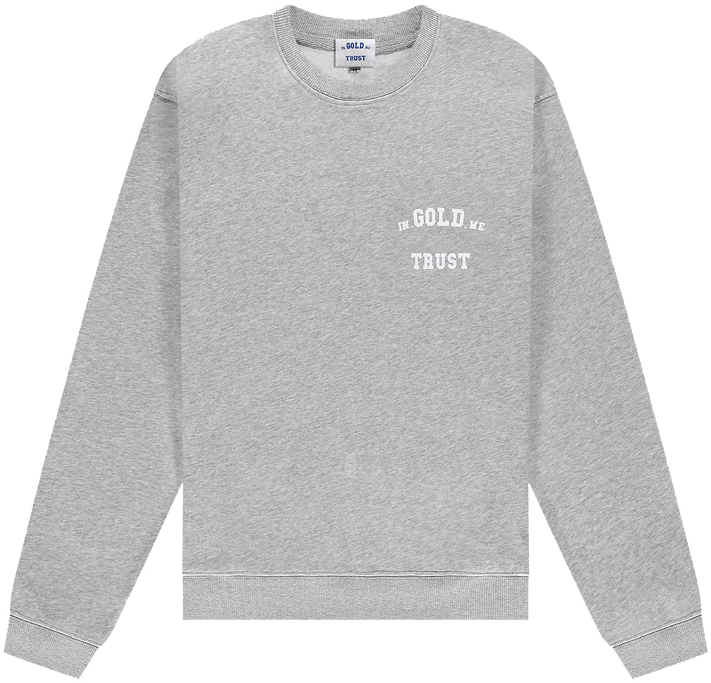 In Gold We Trust The Out Sweater Grey Melange Grijs