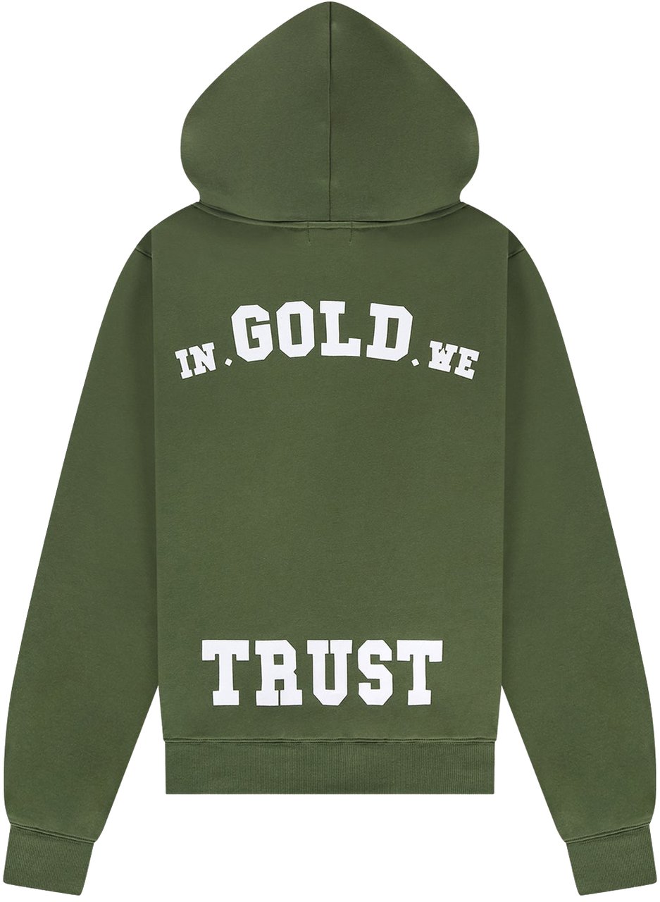 In Gold We Trust The Out Hoodie Dark Green Groen