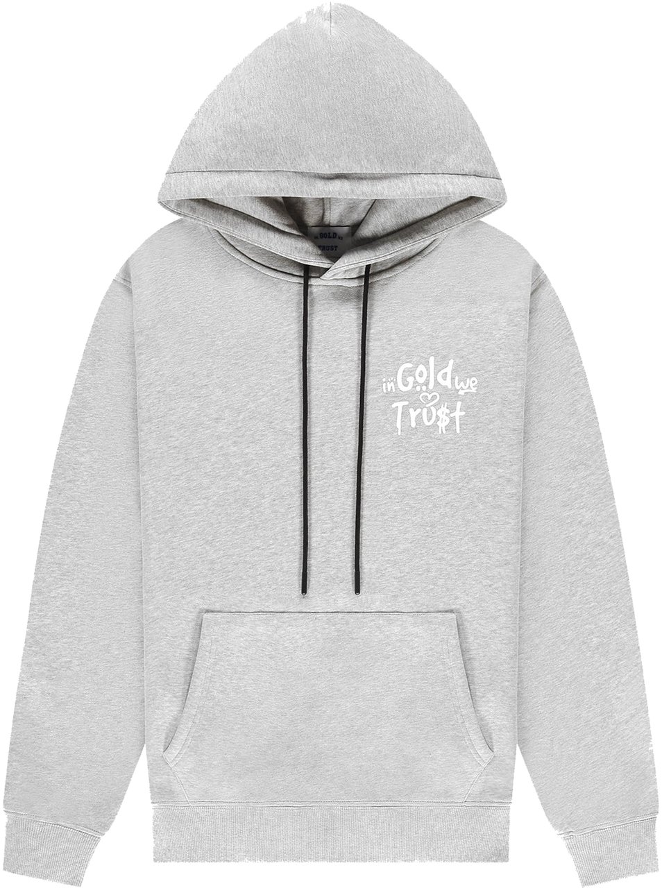 In Gold We Trust The Graffiti Hoodie Grey Grijs