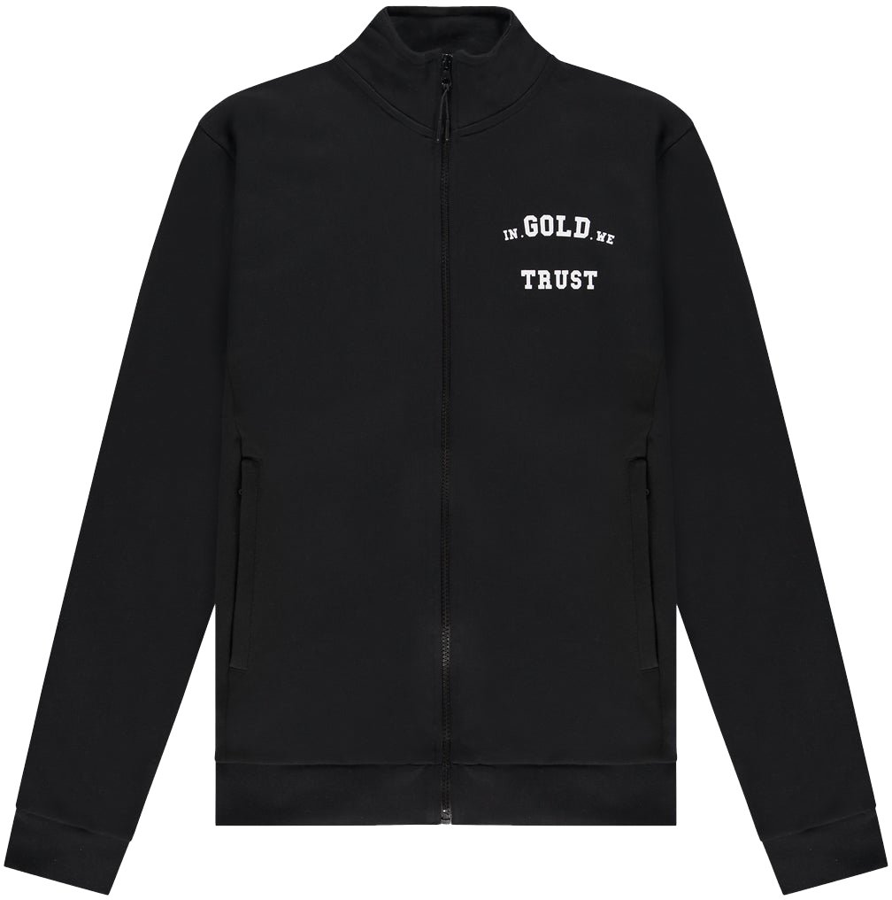 In Gold We Trust Kids The Crocodile Jet Black Zwart