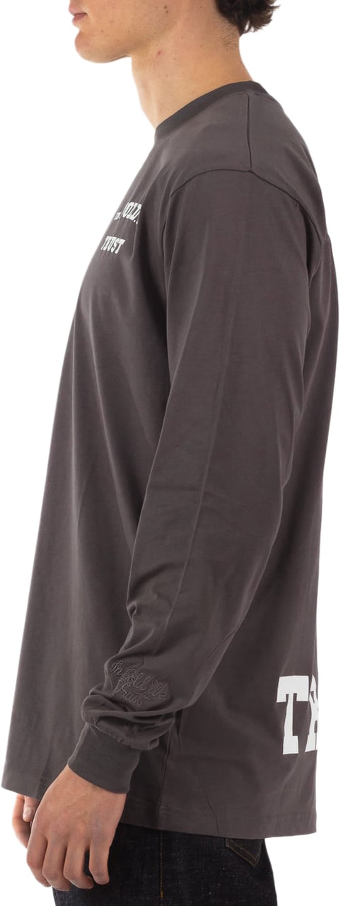 In Gold We Trust Pusha Longsleeve Grey Grijs