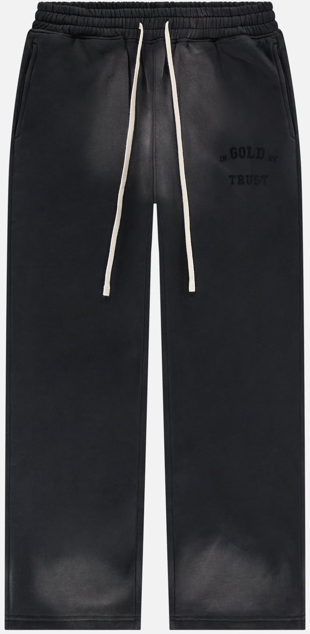 In Gold We Trust The Wash Pants Black Zwart