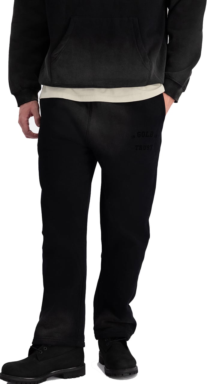 In Gold We Trust The Wash Pants Black Zwart
