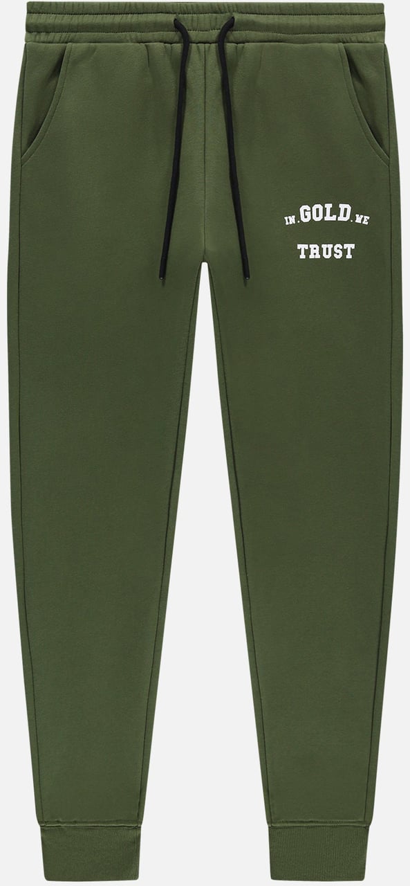 In Gold We Trust The Out Pants Dark Green Groen