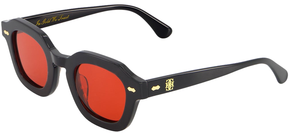 In Gold We Trust The Glass Black And Red Zwart