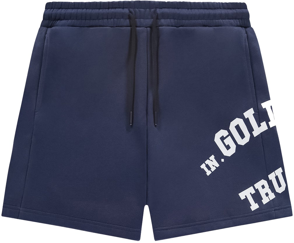 In Gold We Trust The Shorter Blue Blauw