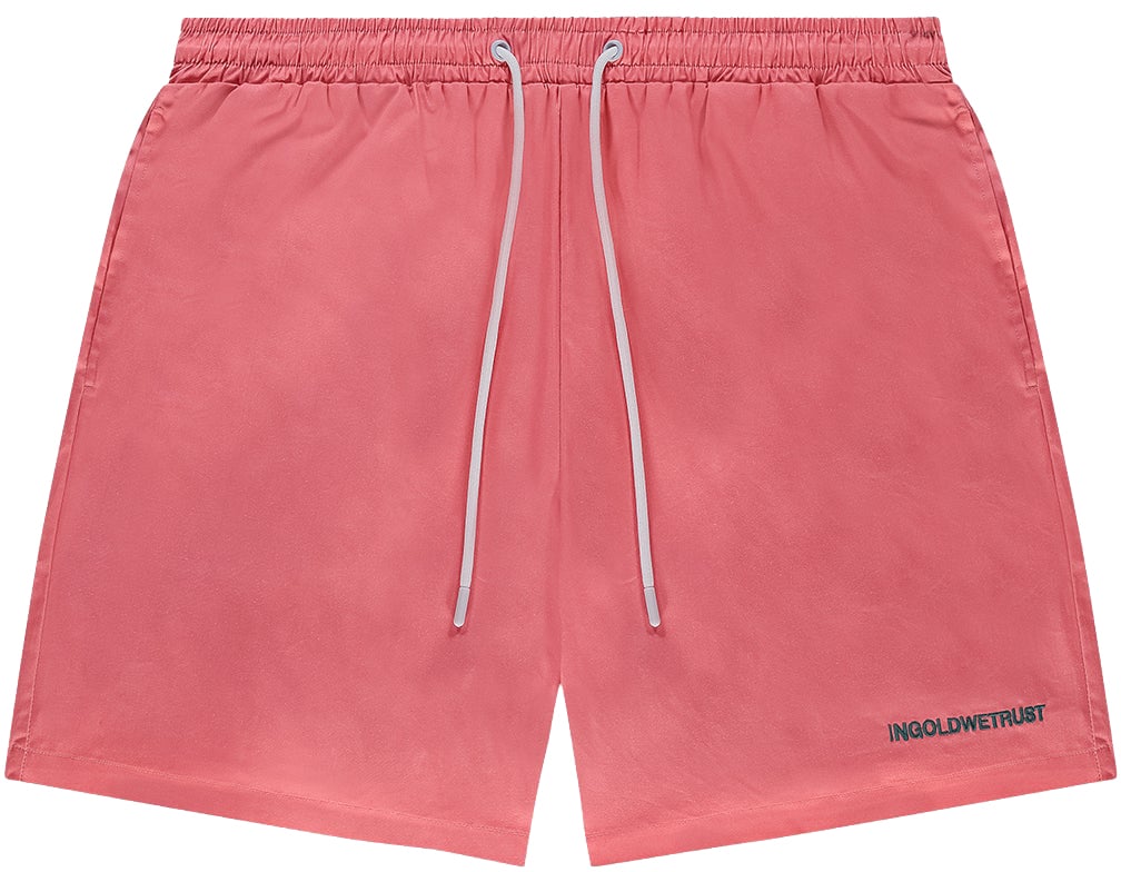 In Gold We Trust The Straight Swim Short Pink Roze