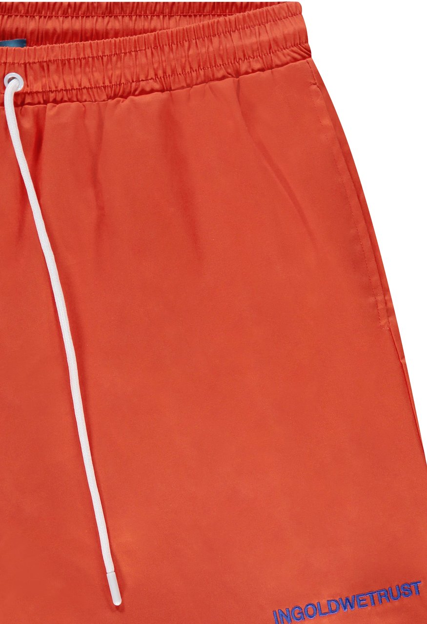 In Gold We Trust The Straight Swim Short Orange Oranje