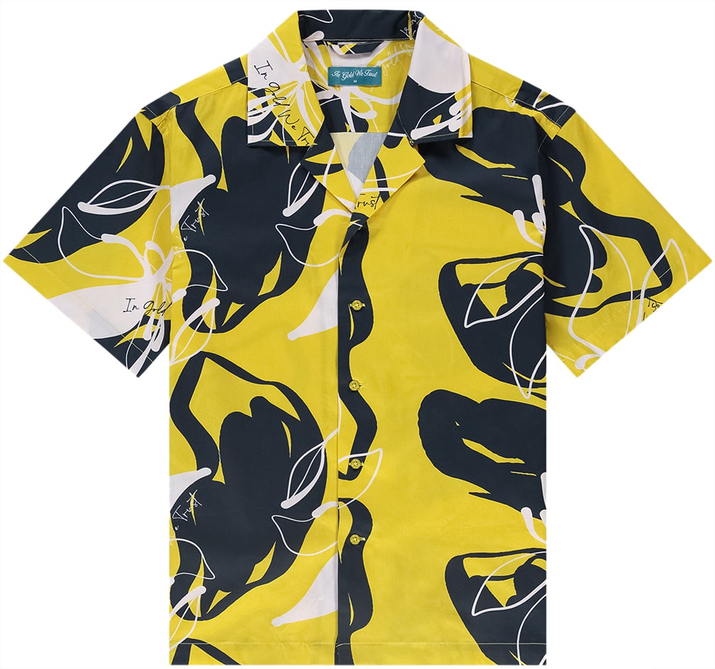 In Gold We Trust The Abstract Shirt Geel