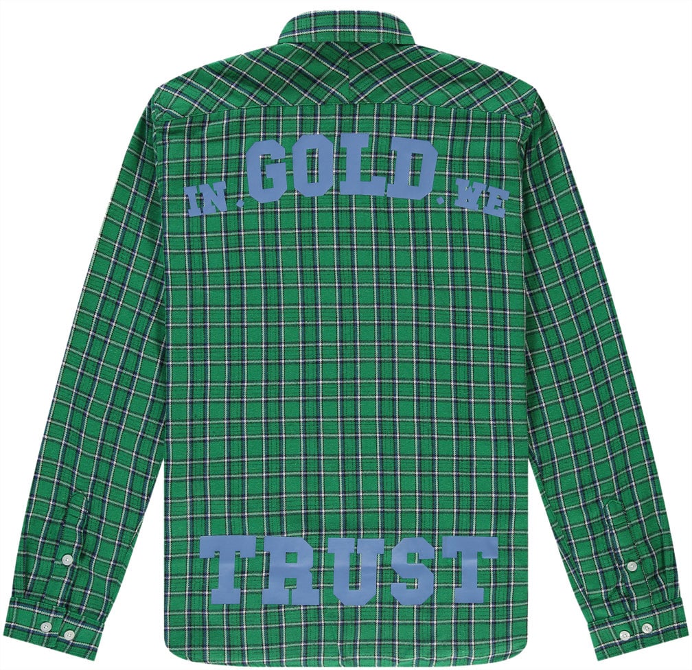 In Gold We Trust The Clash Dark Green Groen