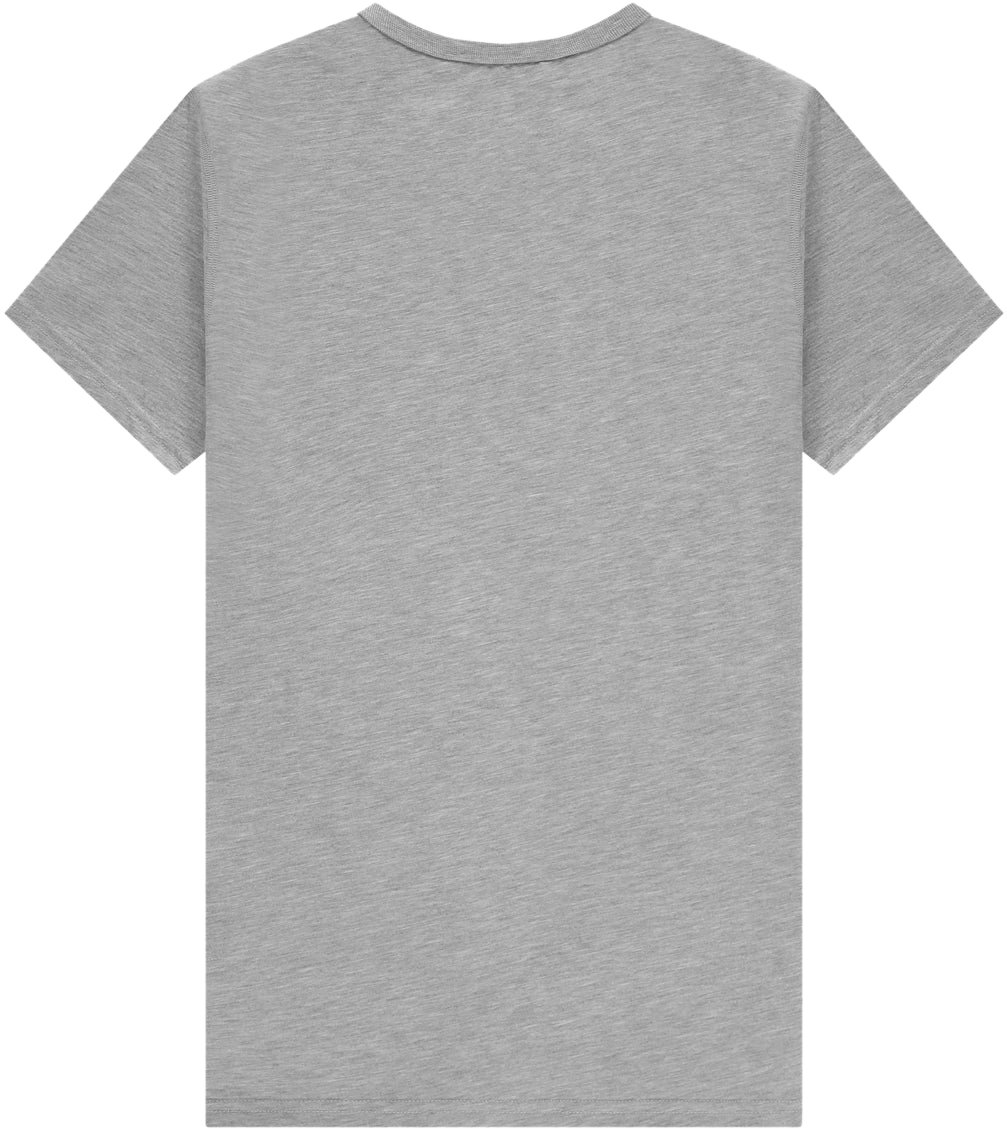 In Gold We Trust The Lock Shortsleeve Grey Melange Grijs