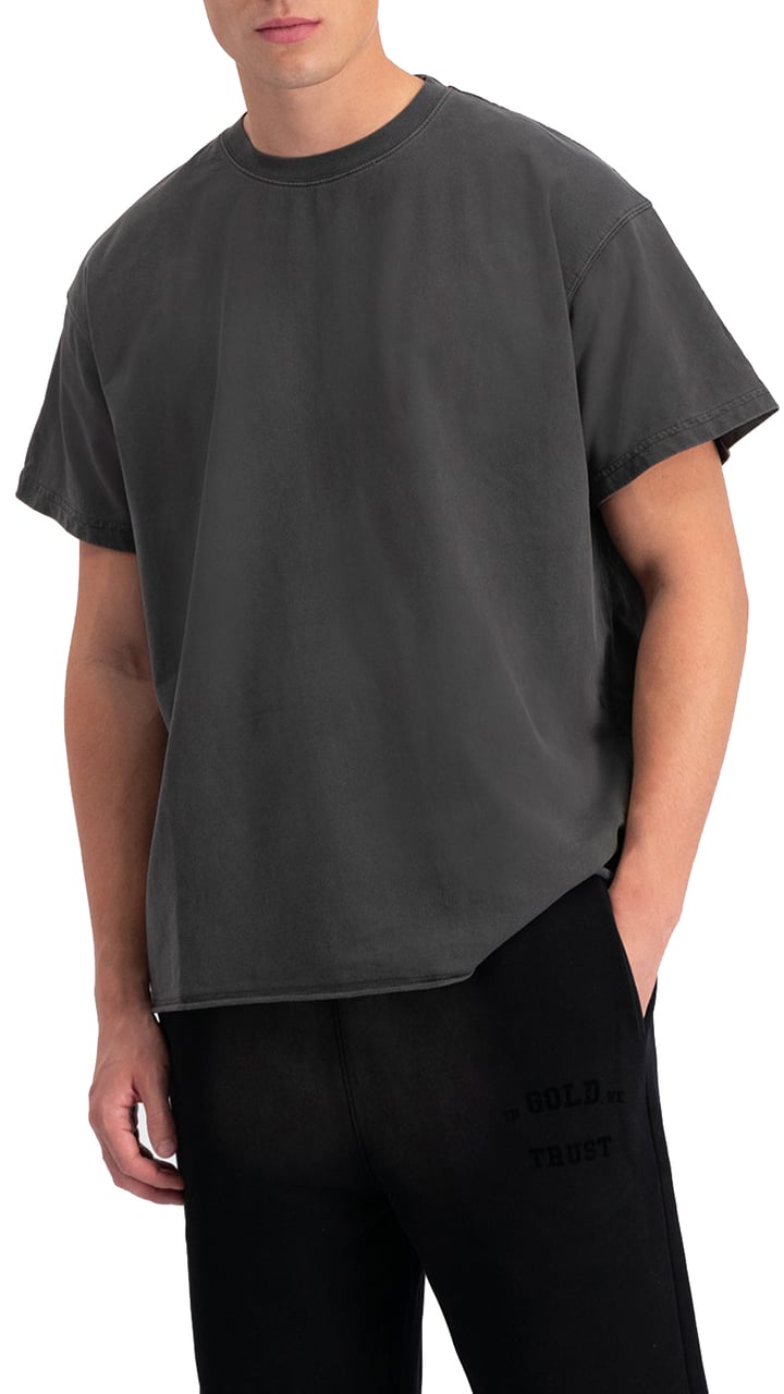 In Gold We Trust The Strict T-shirt Black Grijs