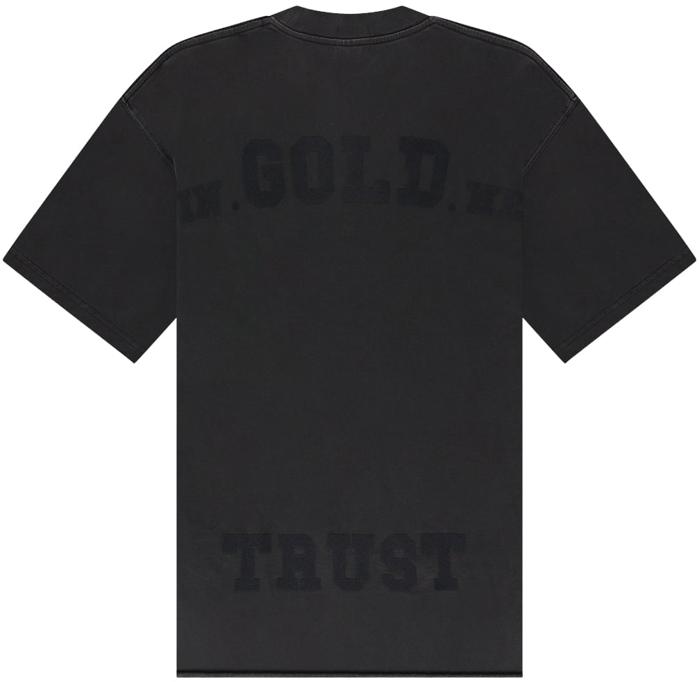 In Gold We Trust The Strict T-shirt Black Grijs