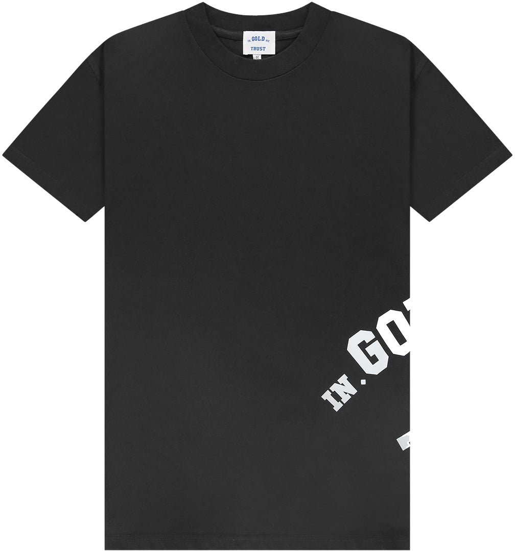 In Gold We Trust The Screw Tee Black Zwart