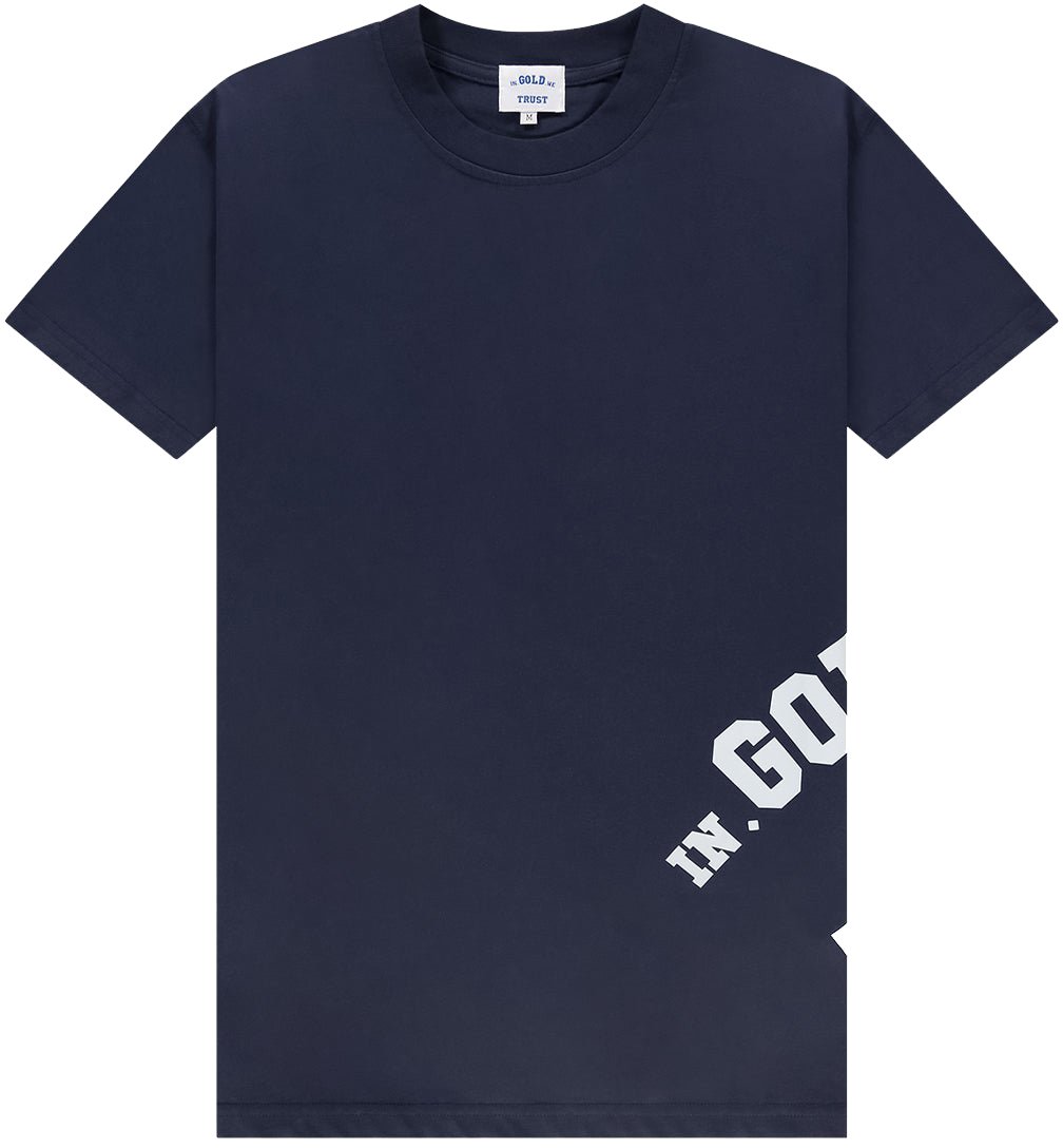 In Gold We Trust The Screw Tee Blue Blauw