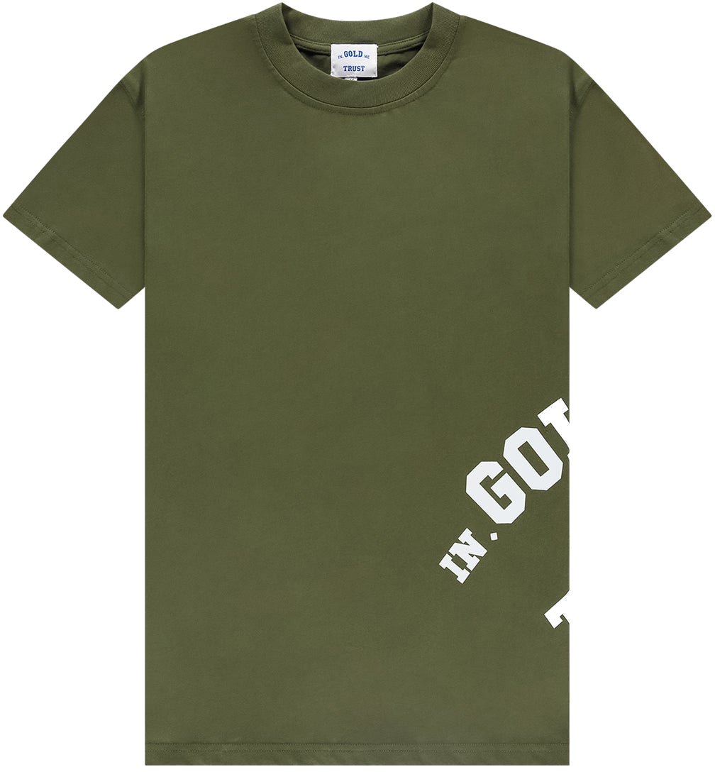 In Gold We Trust The Screw Tee Green Groen