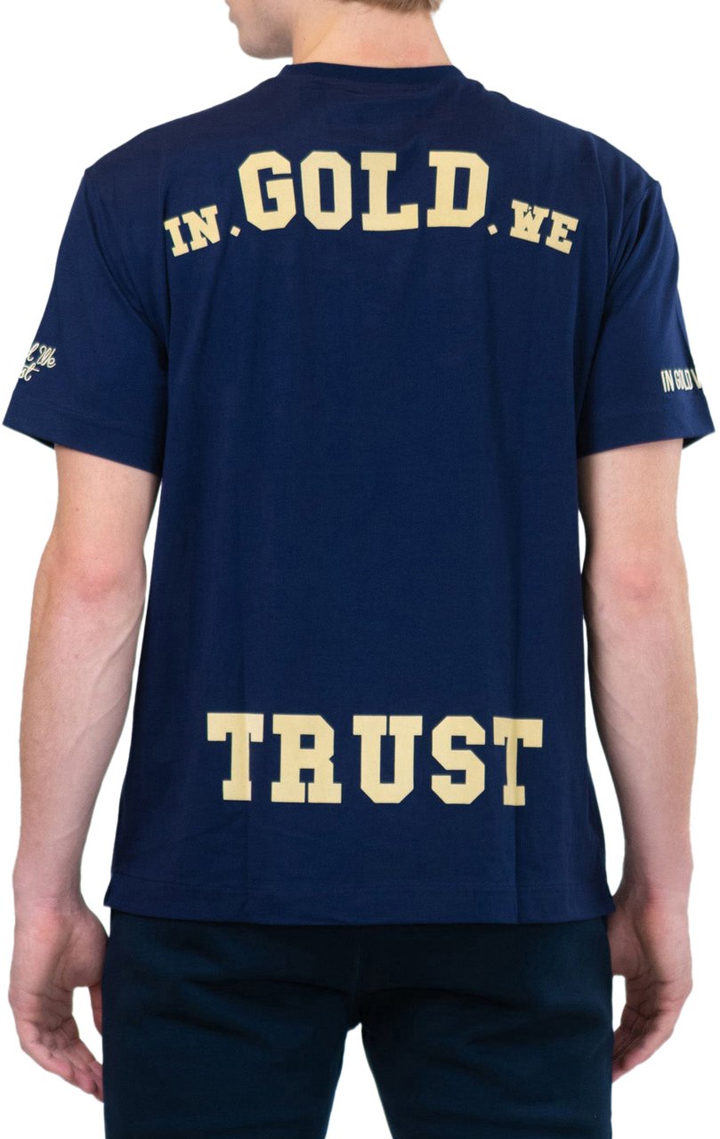 In Gold We Trust Pusha '25 Navy Blauw